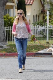Jennifer Westfeldt - Walking Her Dog in Los Angeles 5/24/2016