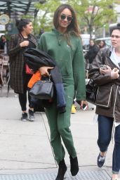 Jourdan Dunn - Steps Out in New York City in a Tracksuit and Heels 5/2/2016