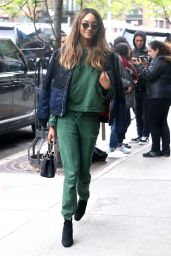 Jourdan Dunn - Steps Out in New York City in a Tracksuit and Heels 5/2/2016