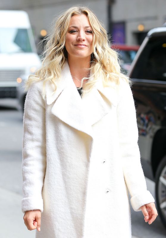 Kaley Cuoco Arriving to Appear on 