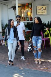 Karruche Tran and Christina Milian - Enjoy Lunch at Fred Segal in Los angeles 5/24/2016