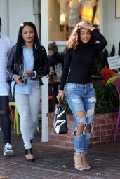 Karruche Tran and Christina Milian - Enjoy Lunch at Fred Segal in Los angeles 5/24/2016