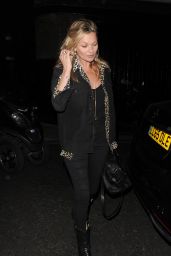 Kate Moss Night Out - at The Chiltern Firehouse in London 5/5/2016