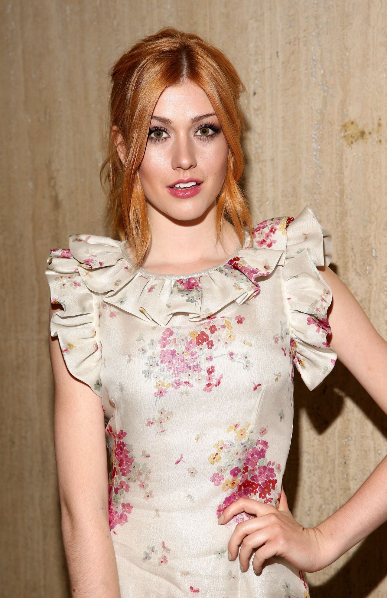 Katherine McNamara attends The 2024 American Heart Association's Go Red for  Women Fashion Show and Concert
