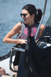Kendall Jenner on a Yacht & Jet Skiing in Cannes 5/15/2016 