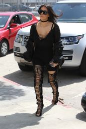 Kim Kardashian Classy Fashion - Lunches at Katsuya Hollywood in Los Angeles, May 2016