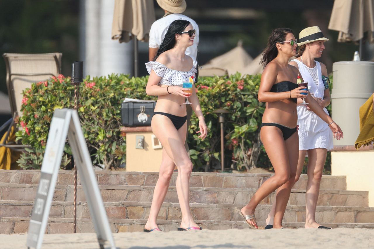 Krysten Ritter and Angelique Cabral in a Bikinis on a Beach in Mexico 5/8/2...