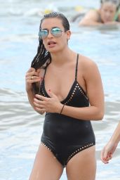 Lea Michele in a Swimsuit - Paddleboarding In Maui 5/30/2016