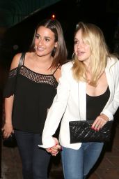 Lea Michele - Out for Dinner in Los Angeles 5/28/2016