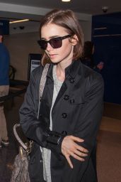 Lily Collins Travel Outfit - at LAX Airport 5/1/2016 