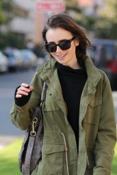 Lily Collins Urban Outfit - Visits a Friend in Los Angeles, CA 5/10/2016