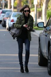 Lily Collins Urban Outfit - Visits a Friend in Los Angeles, CA 5/10/2016