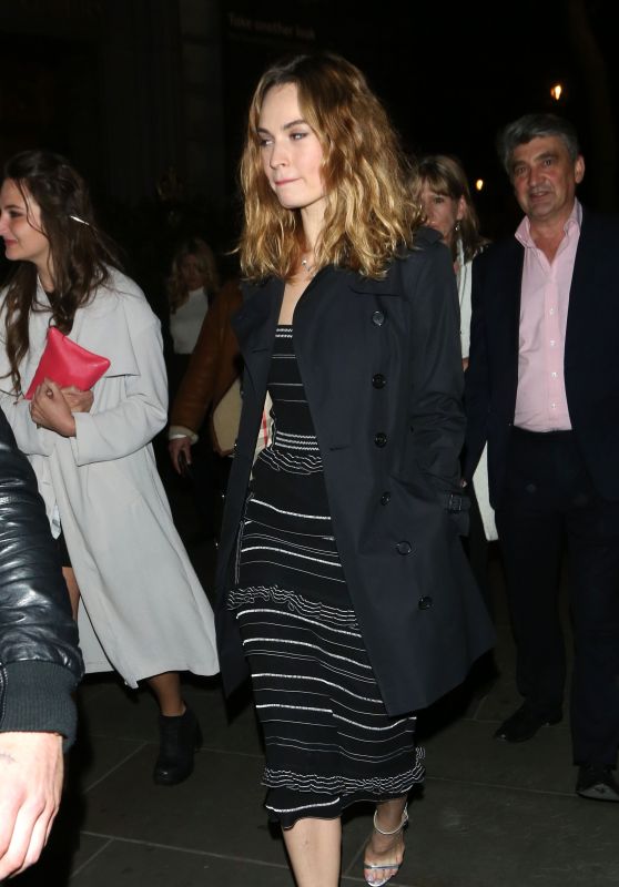 Lily James Style - Leaving the Garrick Theatre in London 5/25/2016 