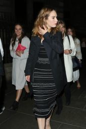 Lily James Style - Leaving the Garrick Theatre in London 5/25/2016 