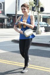 Lucy Hale in Tights - Out in Los Angeles 5/13/2016 
