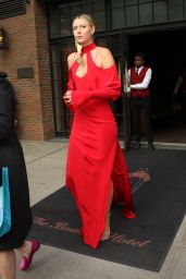 Maria Sharapova -Leaving the Bowery Hotel  to The Met Gala in New York 5/2/2016