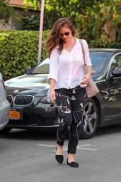 Minka Kelly at Marie Nails Salon in West Hollywood, 5/6/2016