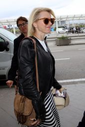 Naomi Watts Travel Outfit - at Nice Airport in France 5/13/2016