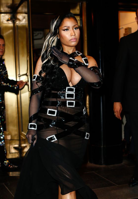 Nicki Minaj - Leave the The Carlyle Hotel En Route to The Met Gala in New York 5/2/2016