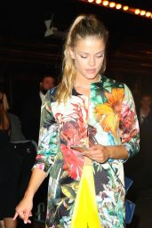 Nina Agdal Night Out Style - Leaves Up & Down Nightclub in New York 5/24/2016