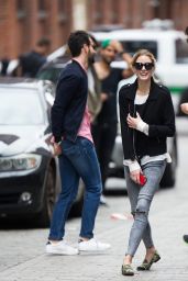 Olivia Palermo Street Style - Out in NYC 5/14/2016 