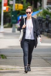 Olivia Wilde Office Chic Outfit - Out in New York City 5/10/2016
