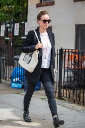 Olivia Wilde Office Chic Outfit - Out in New York City 5/10/2016