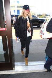 Rita Ora - Wore a Black Ball Cap With a Matching Jacket and Skinny Jeans - LAX in Los Angeles 5/29/2016