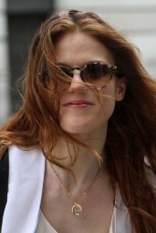 Rose Leslie - Leaving the BBC Broadcasting House in London 5/13/2016