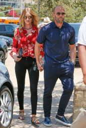 Rosie Huntington-Whiteley and Jason Statham - Arriving at Their House in Soho 5/29/2016