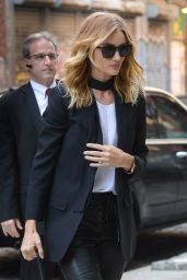 Rosie Huntington-Whiteley Casual Chic Outfit - Out in NYC 4/30/2016 