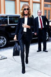Rosie Huntington-Whiteley Casual Chic Outfit - Out in NYC 4/30/2016 