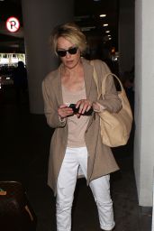 Sharon Stone at LAX Airport in Los Angeles 5/23/2016