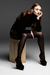 Sophie Turner - Sheer Black Stockings - Just Jared Spotlight photoshoot May 2016