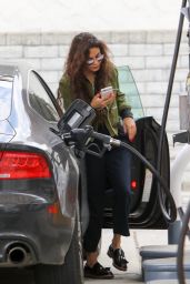 Vanessa Hudgens - Filling up Her Car in Los Angeles 5/23/2016
