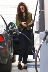 Vanessa Hudgens - Filling up Her Car in Los Angeles 5/23/2016