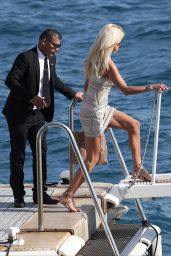 Victoria Silvstedt With Husband- Leaving Eden Roc Hotel During the 69th Cannes Film Festival 5/20/2016