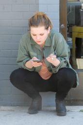 Abigail Breslin - Enjoys a Cigarette in West Hollywood 6/25/2016