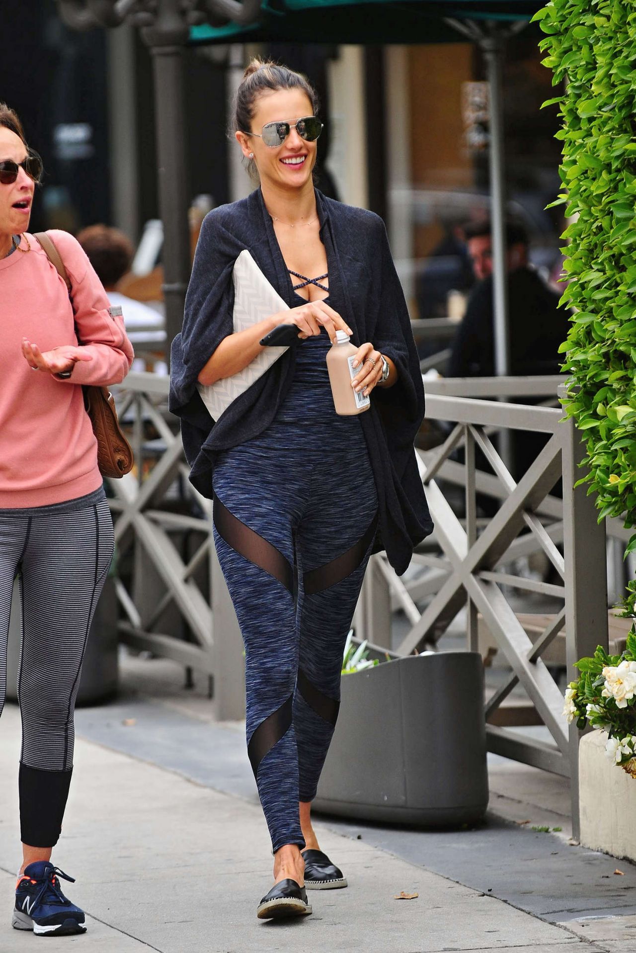 Alessandra Ambrosio in Tights - Leaving a Yoga Class in Brentwood 6/15 ...