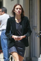 Alexa Chung Casual Outfit - Out in NYC 6/10/2016