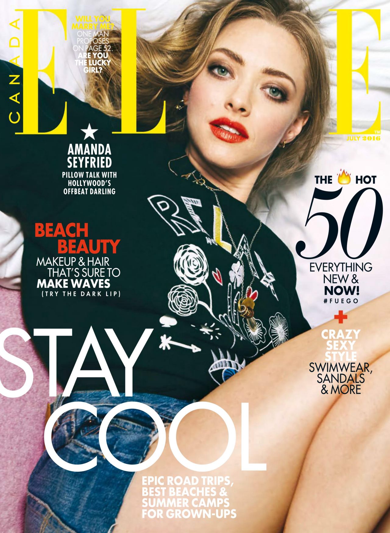 Amanda Seyfried - Elle Magazine Canada July 2016 Issue • CelebMafia