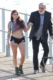 Ariel Winter Rocks Fake Tattoos on the Dog Years Set in Nashville, Tennessee 6/8/2016