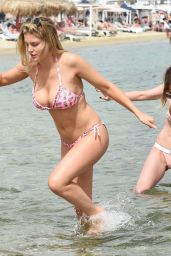 Ashley James Hot in Bikini - Having Fun on the Beach in Mykonos, Greece 6/6/2016