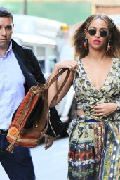 Beyonce Looks Boho Chic - Out in NYC 6/17/2016