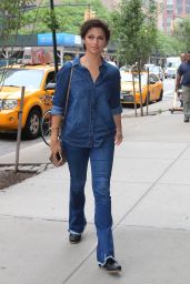 Camila Alves Look All Jeans - Out in New York City 6/28/2016 