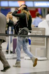 Cara Delevingne Travel Outfit - at JFK Airport in NYC 6/16/2016 
