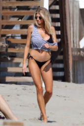 Charlotte Mckinney  Hot in a Bikini - Beach in Malibu 6/18/2016
