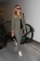 Chloe Moretz Travel Outfit - at LAX Airport in Los Angeles 6/21/2016