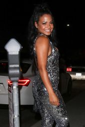 Christina Milian Night Out Style - At Mr Chows in Beverly Hills 6/27/2016