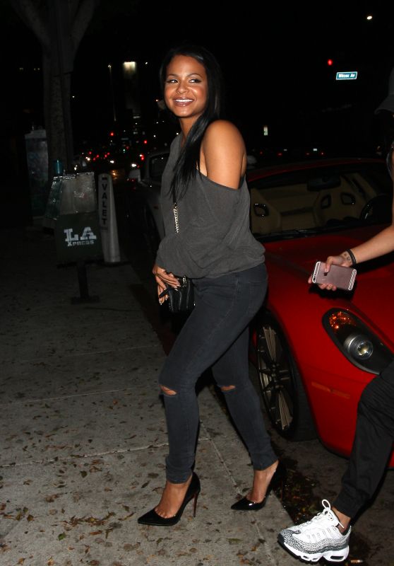 Christina Milian Night Out Style - Goes To Warwick Night Club To Party in Hollywood 6/22/2016